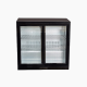 BOTTLE COOLER 2 SLIDING DOORS – BLACK